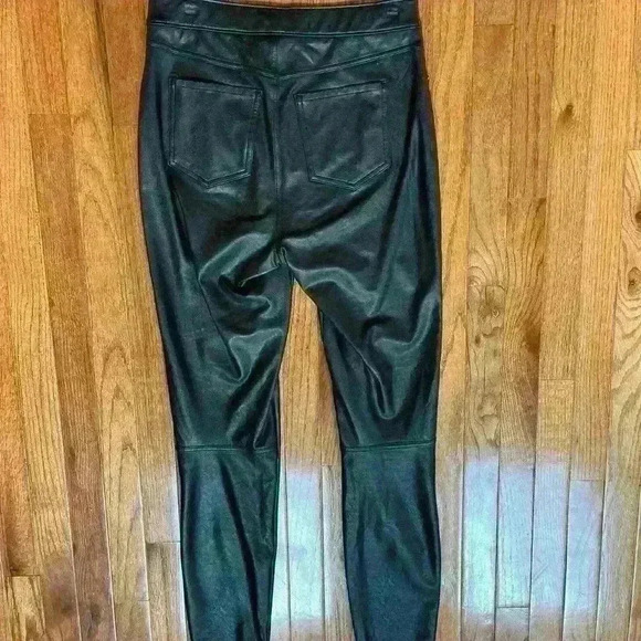 SPANX leather-like ankle skinny pant luxe black M tall - Picture 8 of 8